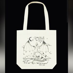 Taylor Swift Speak Now TV / HOW THE KINGDOM LIGHTS SHINED CREAM TOTE BAG / RARE